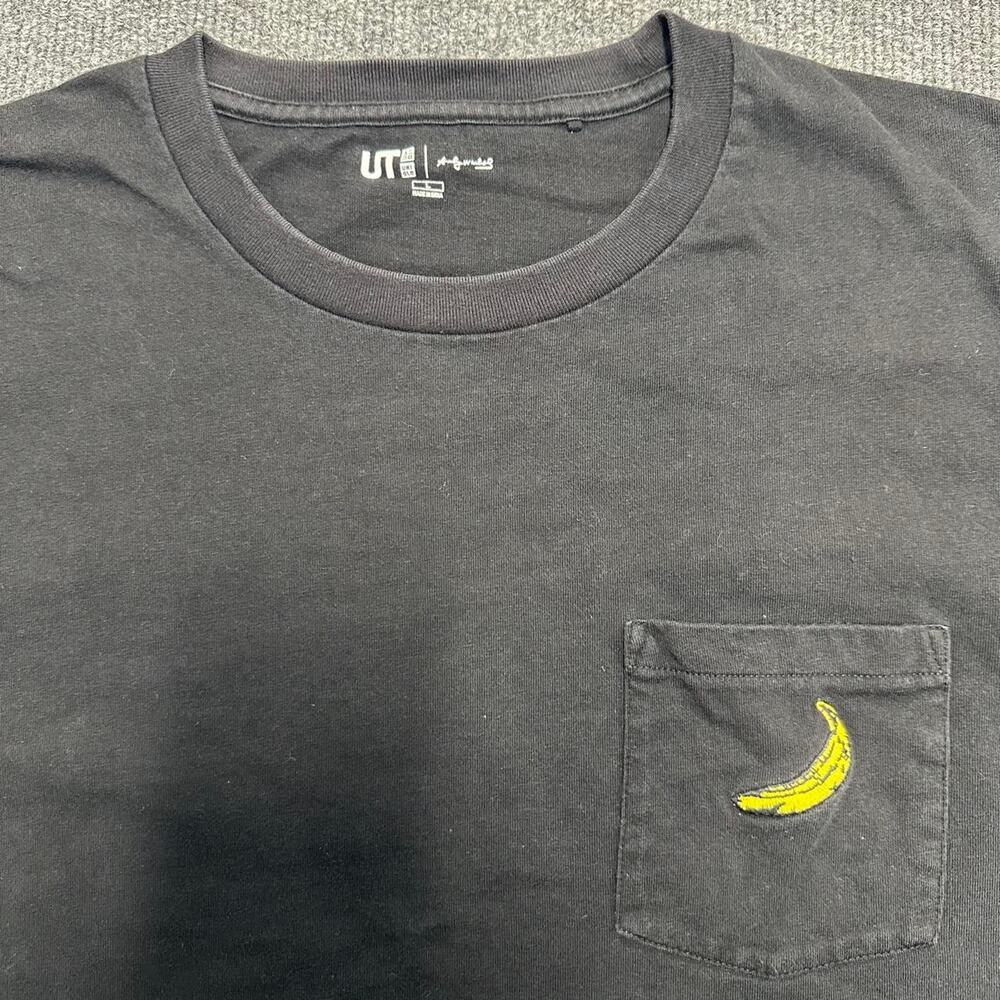 Uniqlo Unisex Andy Warhol UT Short-Sleeve Graphic T-Shirt Banana Signature Art L